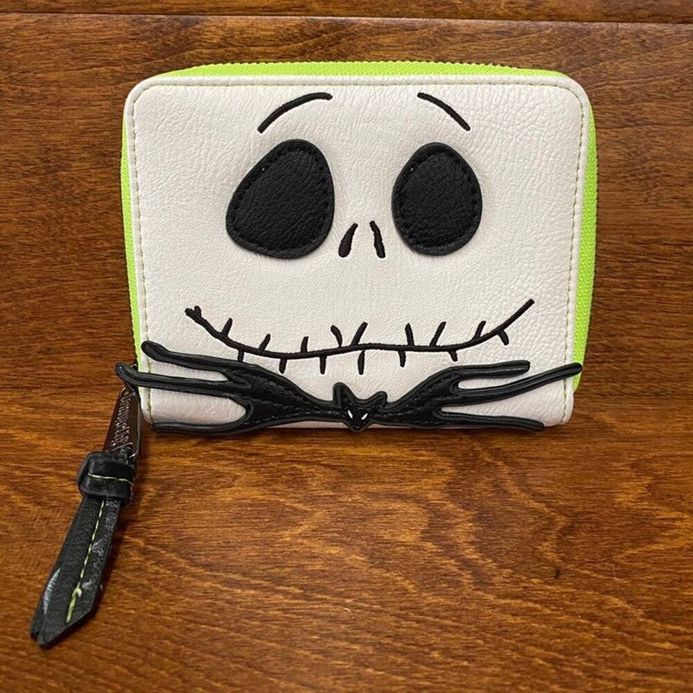 LOUNGEFLY Nightmare Before Christmas Jack Skellington Zip Wallet